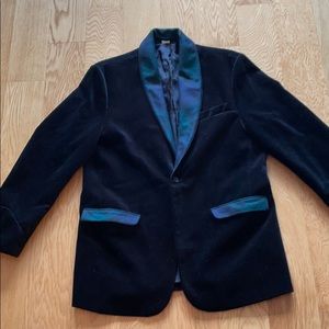 Never worn black velvet Orvis smoking jacket
